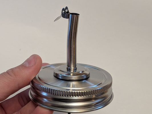 Mason Jar - Self closing pour spout