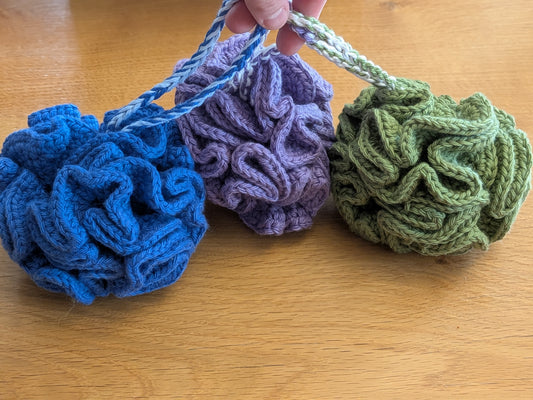 Cotton Shower Pouf
