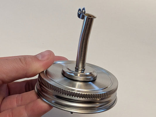 Mason Jar - Self closing pour spout